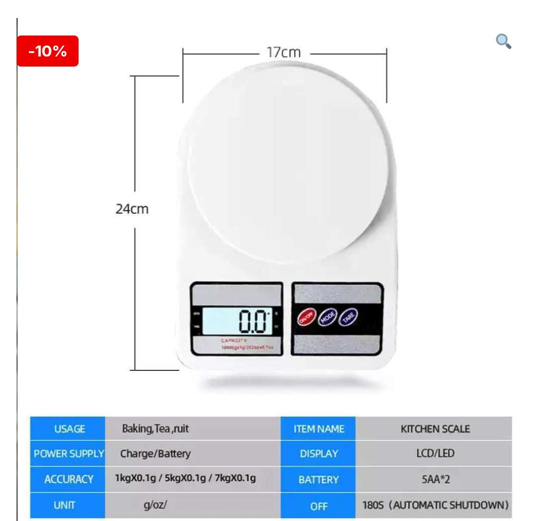 SF-400 Digital Kitchen Scale – Electronic Food Weight Machine